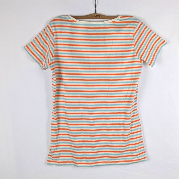 Pact Organic Cotton Striped Tee – Size Large - Picture 2 of 3
